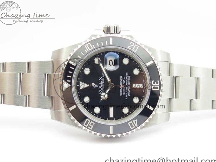 Ceramic On Best A2836 1:1 Black VRF Edition Submariner 116610LN SS Bracelet 0203